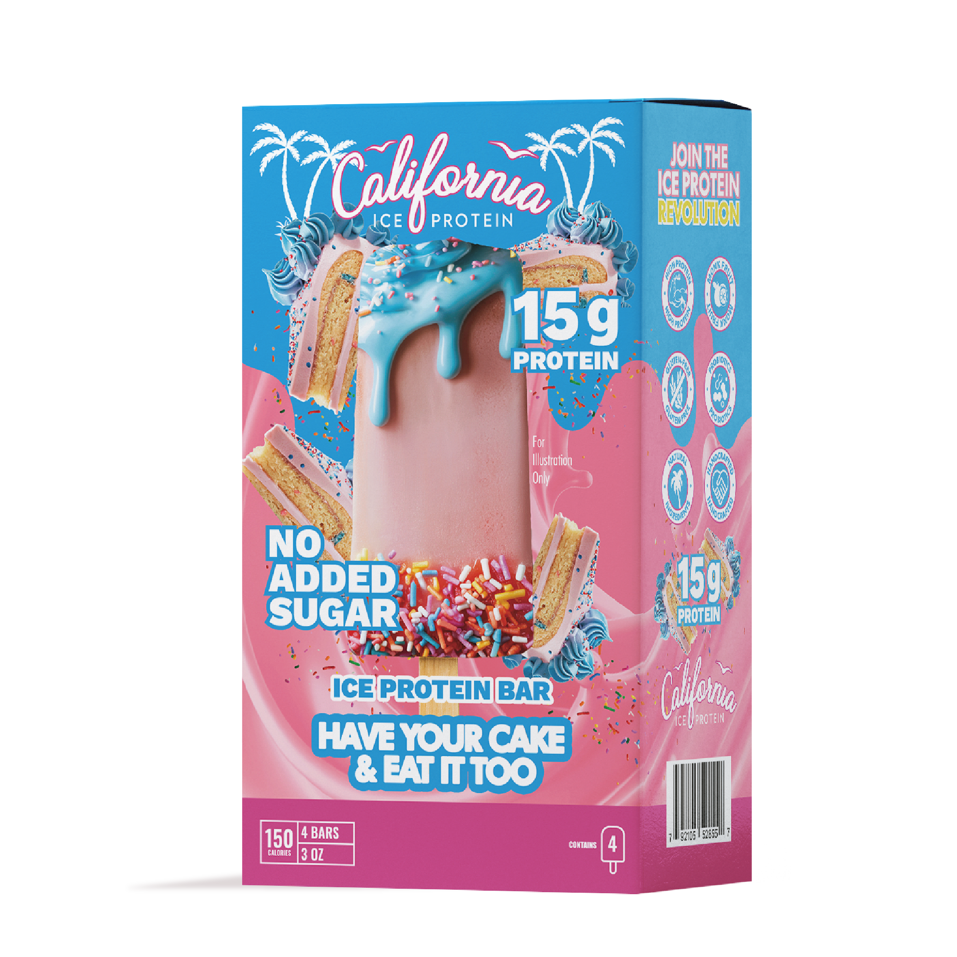 Have Your Cake & Eat It Too (Four 3 oz Protein Ice Cream Bars) (Mix & Match)