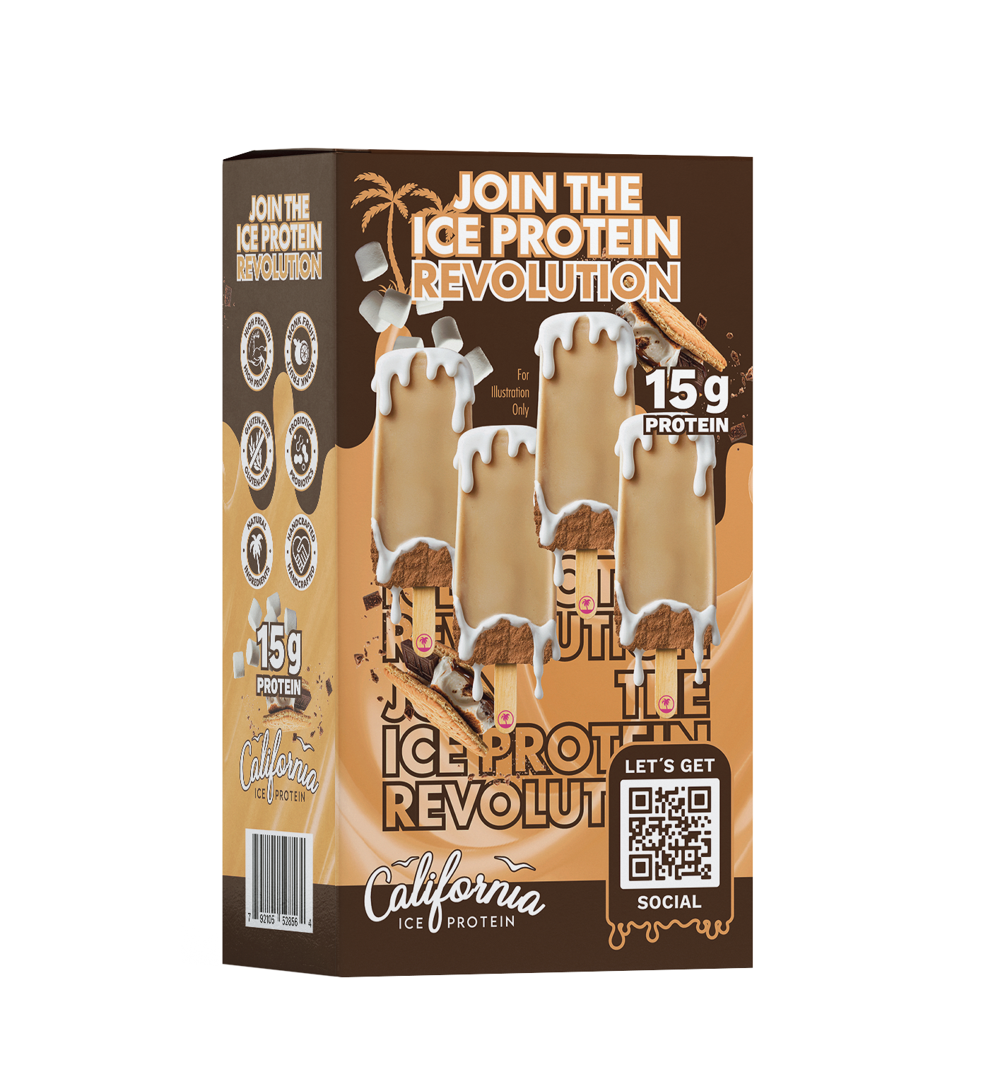 S'more Protein (Four 3 oz Protein Ice Cream Bars)