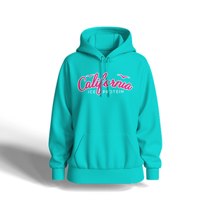 Turquoise Hoodie California Ice Protein