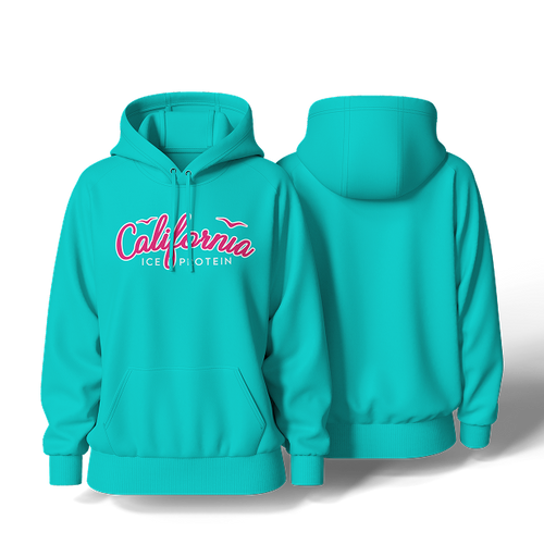 Turquoise Hoodie California Ice Protein