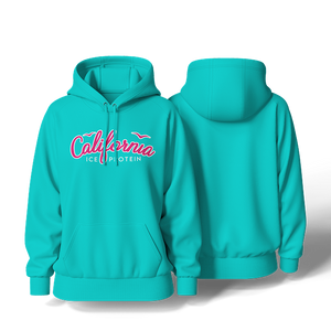 Turquoise Hoodie California Ice Protein