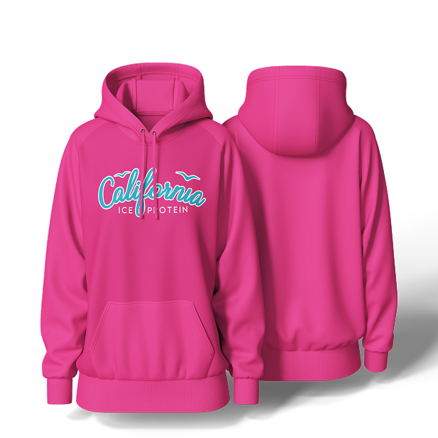 Pink Hoodie California Ice Protein